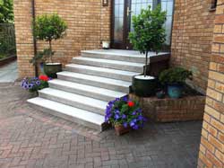 Tile over concrete steps