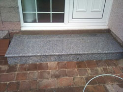 Granite Doorstep made and installed by Granite Step by Step Glasgow