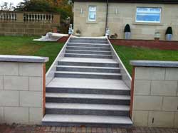 New granite doorsteps from Step by Step Granite Glasgow