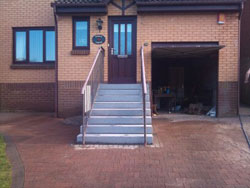 New granite doorsteps from Step by Step Granite Glasgow